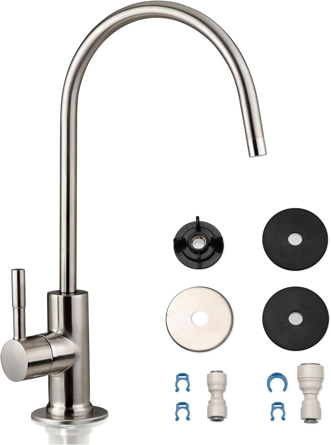 iSpring GA1-BN faucet in brushed nickel delivers clean filtered water for kitchen use