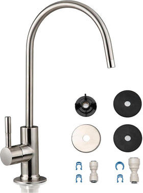 iSpring GA1-BN faucet in brushed nickel delivers clean filtered water for kitchen use
