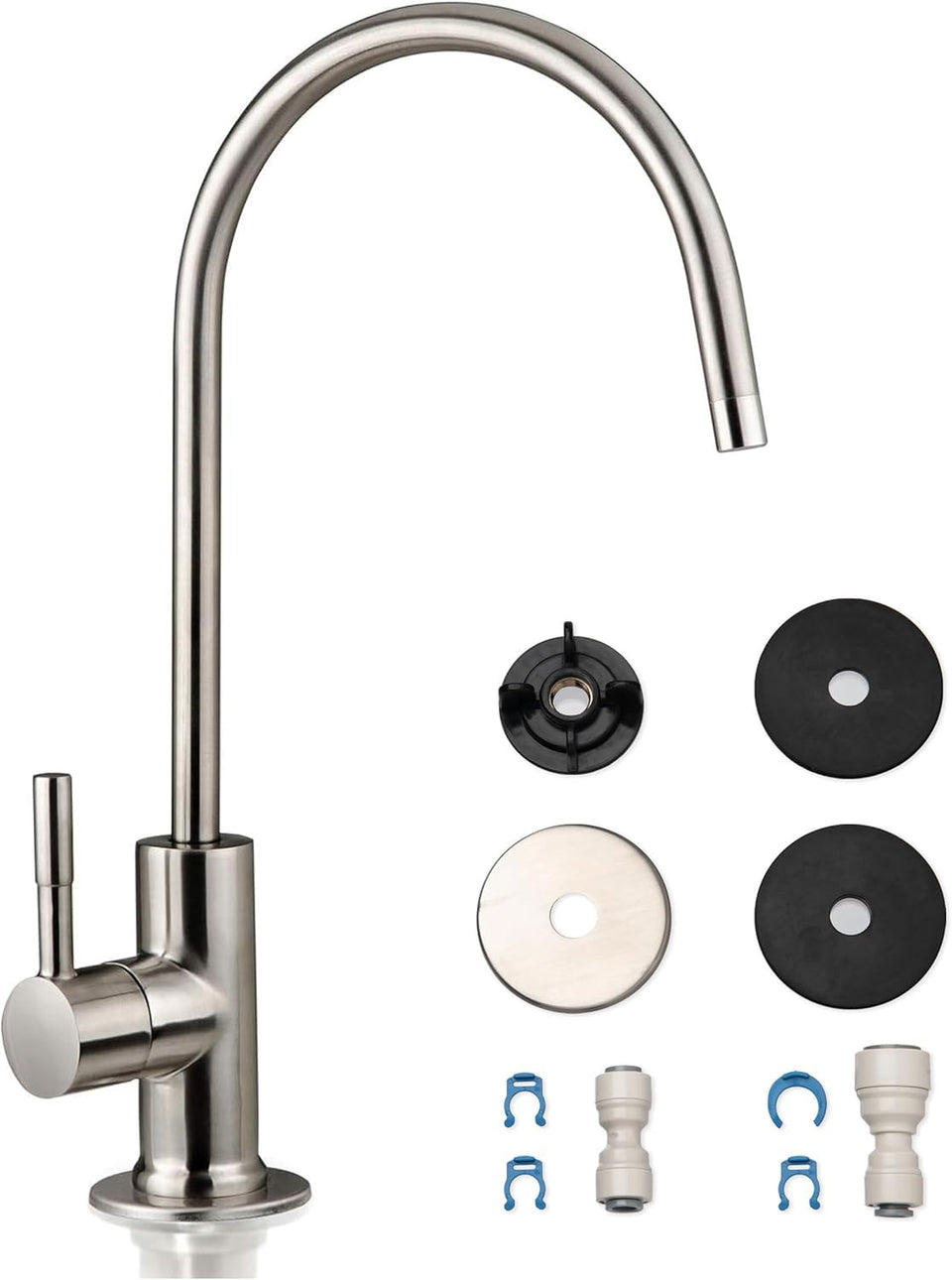 iSpring GA1-BN faucet in brushed nickel delivers clean filtered water for kitchen use
