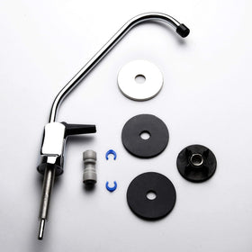 Ispring GB1 chrome long-reach RO faucet enables convenient under-sink use