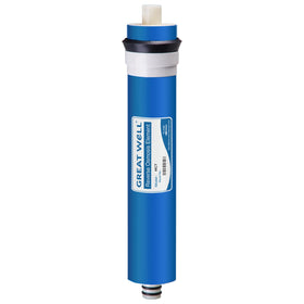 iSpring Greatwell membrane front view shows a compact under-sink fit for filtration.