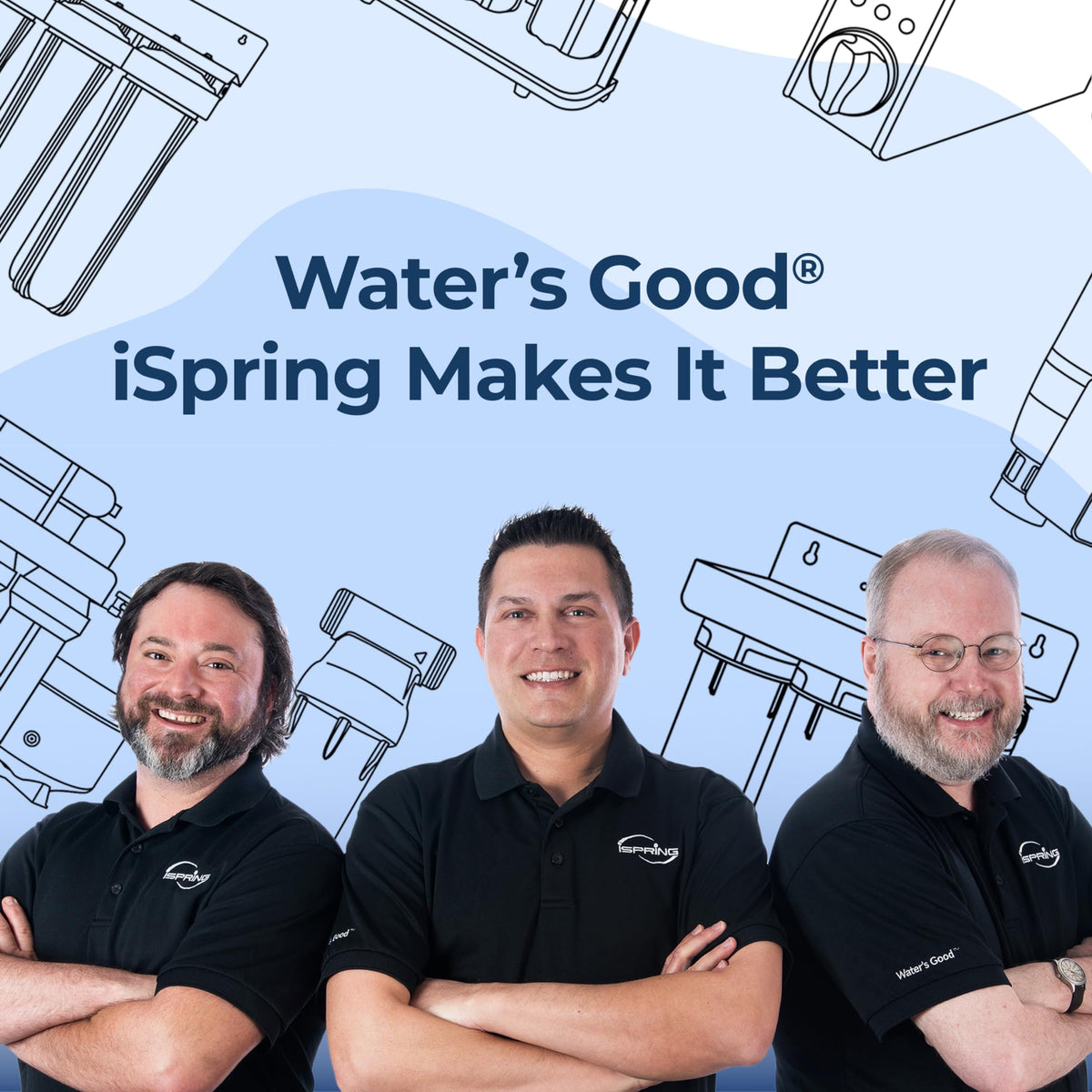 iSpring Greatwell membrane installation guide image for quick DIY replacement.