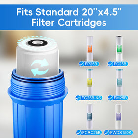 iSpring HB28B durable polypropylene construction supports long-lasting filtration