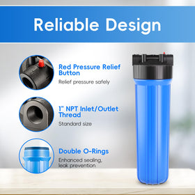 iSpring HB28B pre-filtration system installed in main lines reduces sediment entering pipes