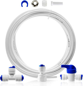 iSpring ice-maker connection kit assembly delivers clean water to your fridge ice maker