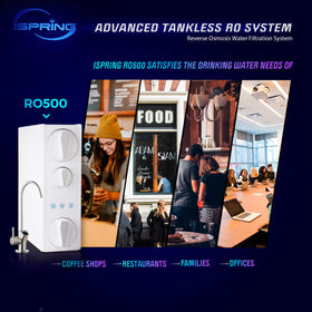 Ispring MRO500 easy replacement packaging and setup without tools.