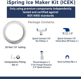 iSpring push-in quick-connect fitting enables tool-free DIY installation