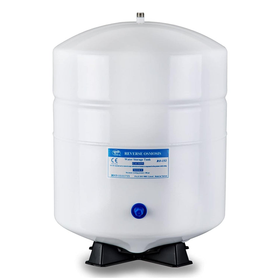 iSpring T55M front view of the 5.5-gallon RO storage tank for steady supply.