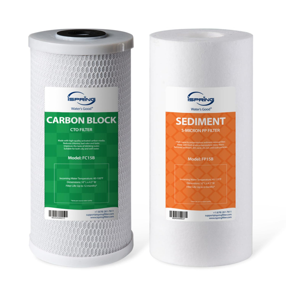 iSpring WGB21B sediment filter 10x4-5 captures dirt and rust to protect plumbing