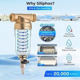 iSpring WSP-50SL flush-out valve with garden hose barb for maintenance