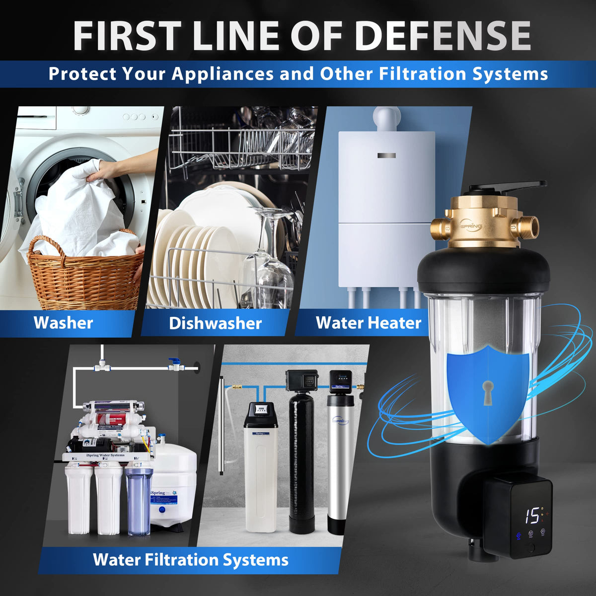 iSpring WSP50ARJ-BP 316L stainless steel construction delivers lasting resilience