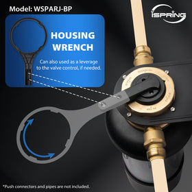 iSpring WSP50ARJ-BP 50-micron filter screens out large particulates effectively