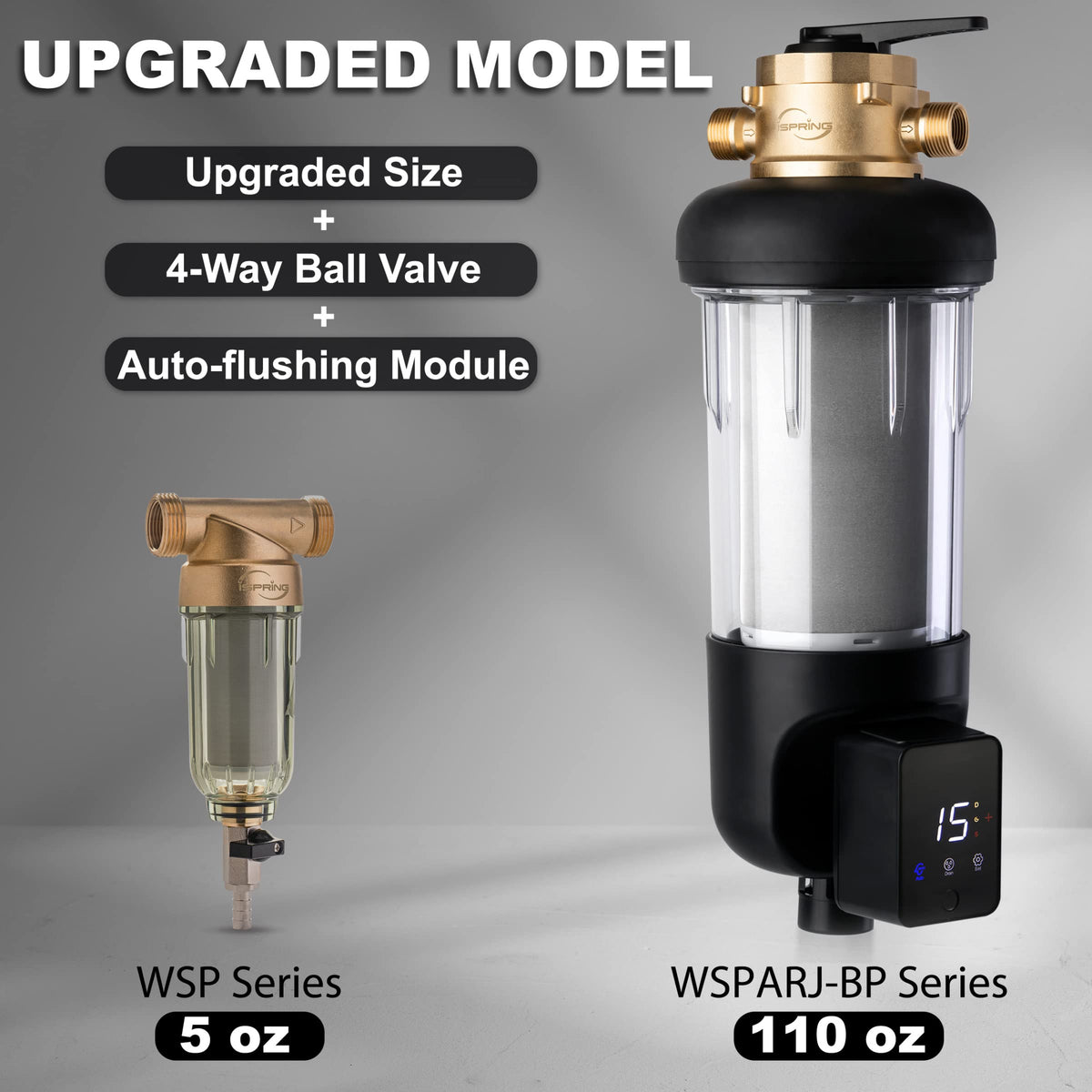 iSpring WSP50ARJ-BP bypass valve design enables flexible operation during maintenance