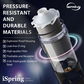 iSpring WSP50ARJ-BP high-flow design supports up to 25 GPM