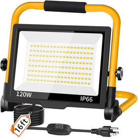 ISUERFY 14400LM LED work light with bright wide beam for large areas