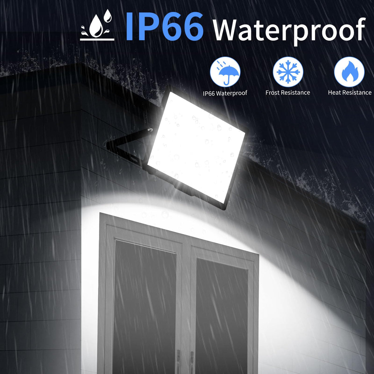 ISUERFY flood light heat sink design enhances longevity and cooling