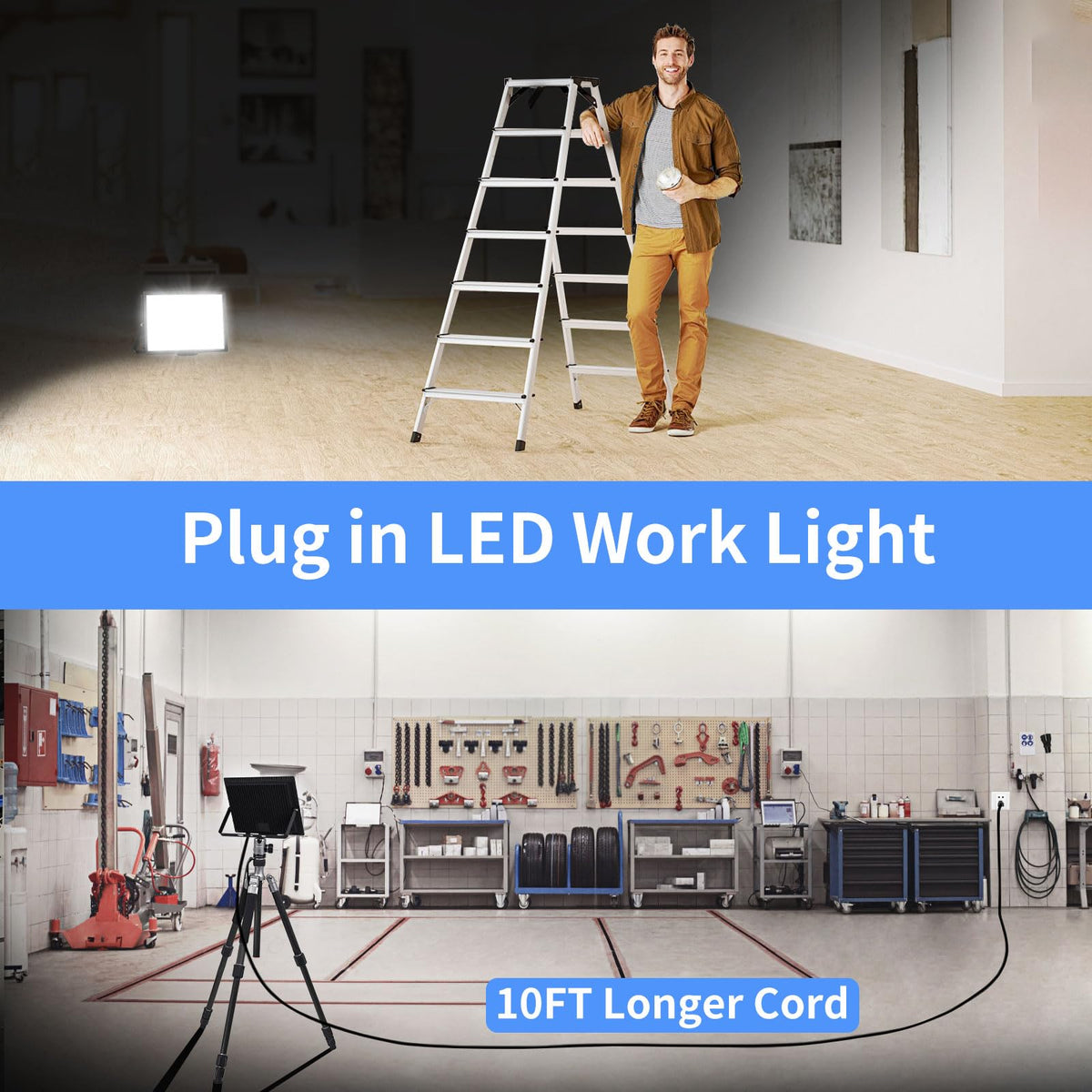 ISUERFY 200W flood light IP66 waterproof rating for outdoor use