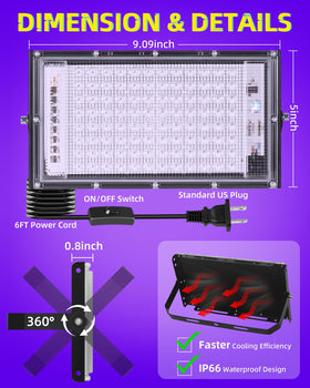 ISUERFY 6 ft power cord provides flexible placement without wiring