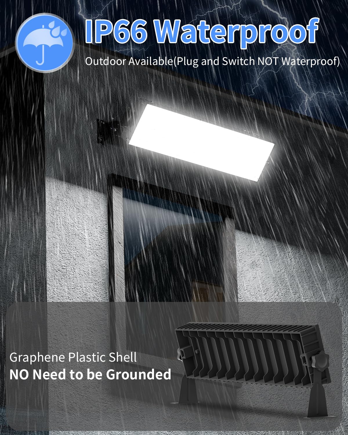 ISUERFY LED shop light suitable for indoor and outdoor task lighting