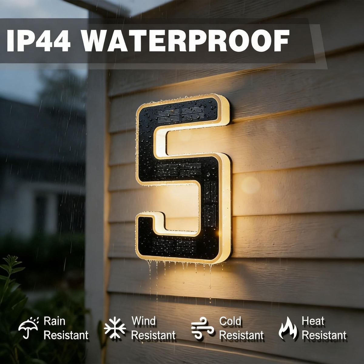 ISUNMEA includes screws and manual for easy outdoor installation.