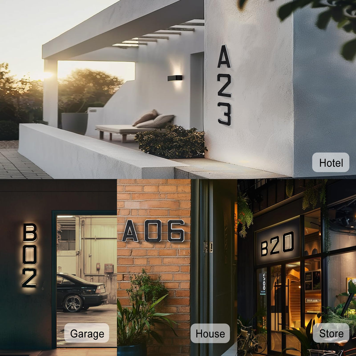 ISUNMEA exterior sign helps visitors and service providers locate your home efficiently.