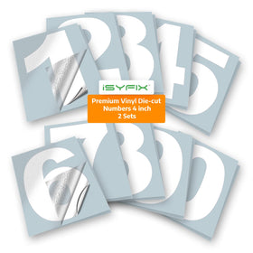 isyfix white vinyl numbers on mailbox improve address visibility for delivery and visitors