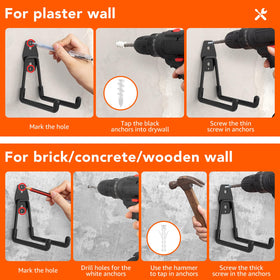 ITCPRIM easy-install steps diagram showing drill, knock, screw.