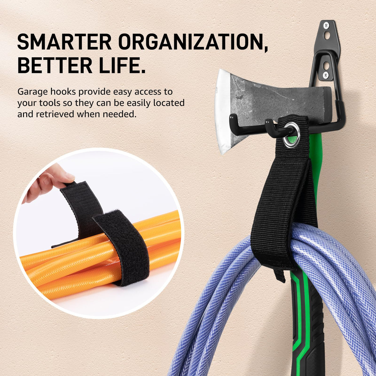 ITCPRIM hooks in multiple sizes arranged for space optimization.