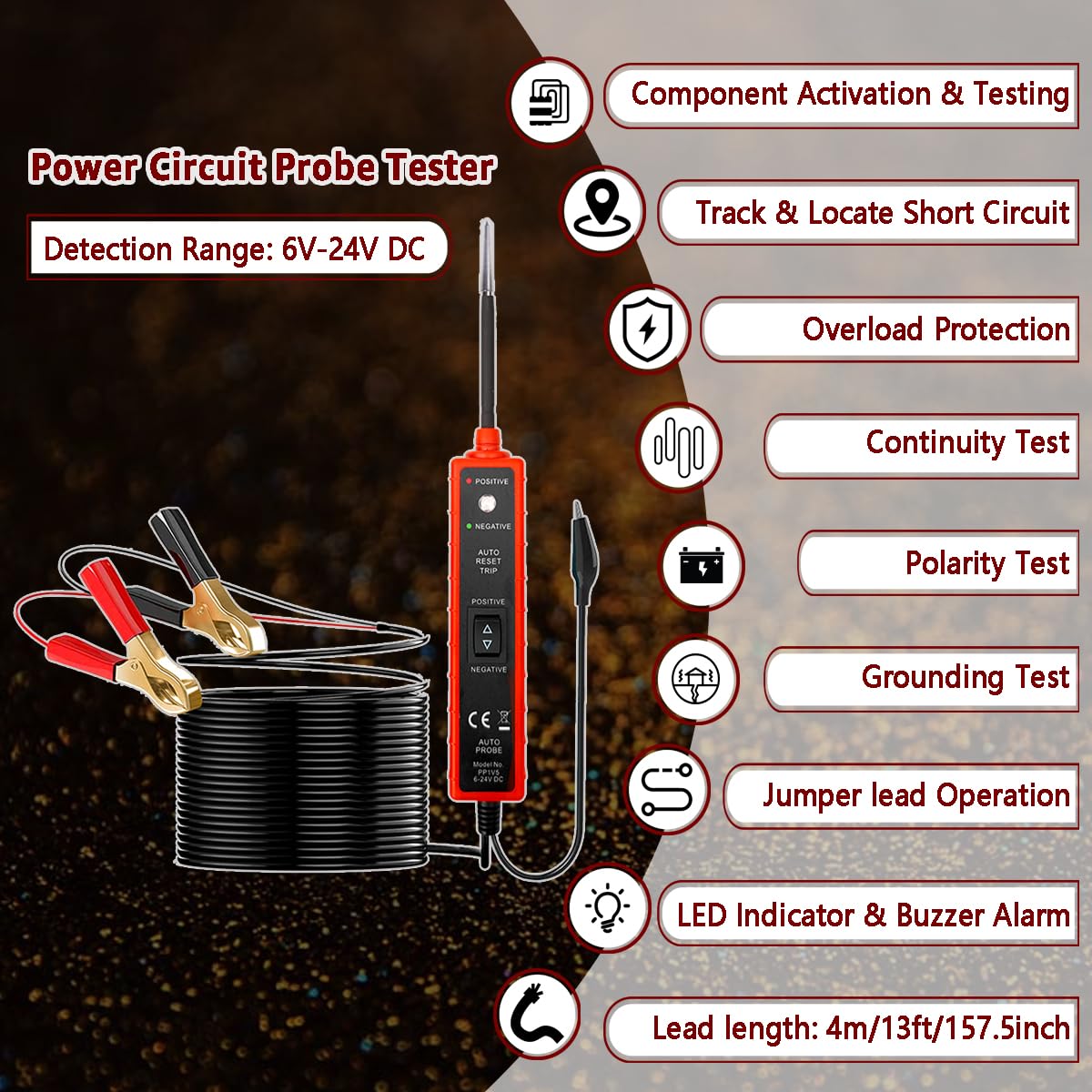 ITEQ Power Circuit Probe Tester top view highlighting compact design