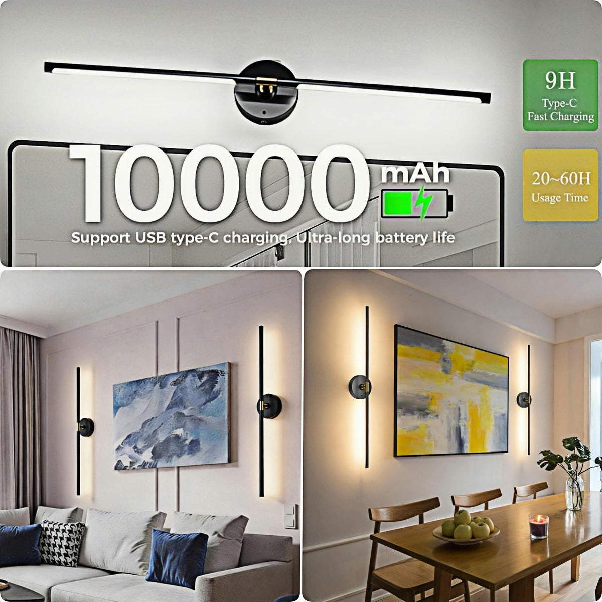 iThird 360-degree rotatable wall sconces offer customizable illumination for any room.