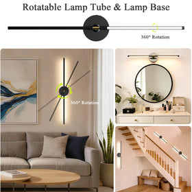 iThird 4 CCT dimmable LED sconces for warm to cool ambient tones.