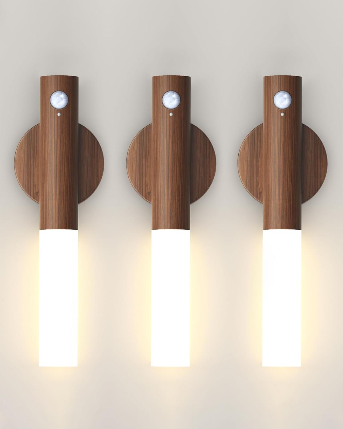 iThird battery-operated motion sensor night light with USB charging for cordless use