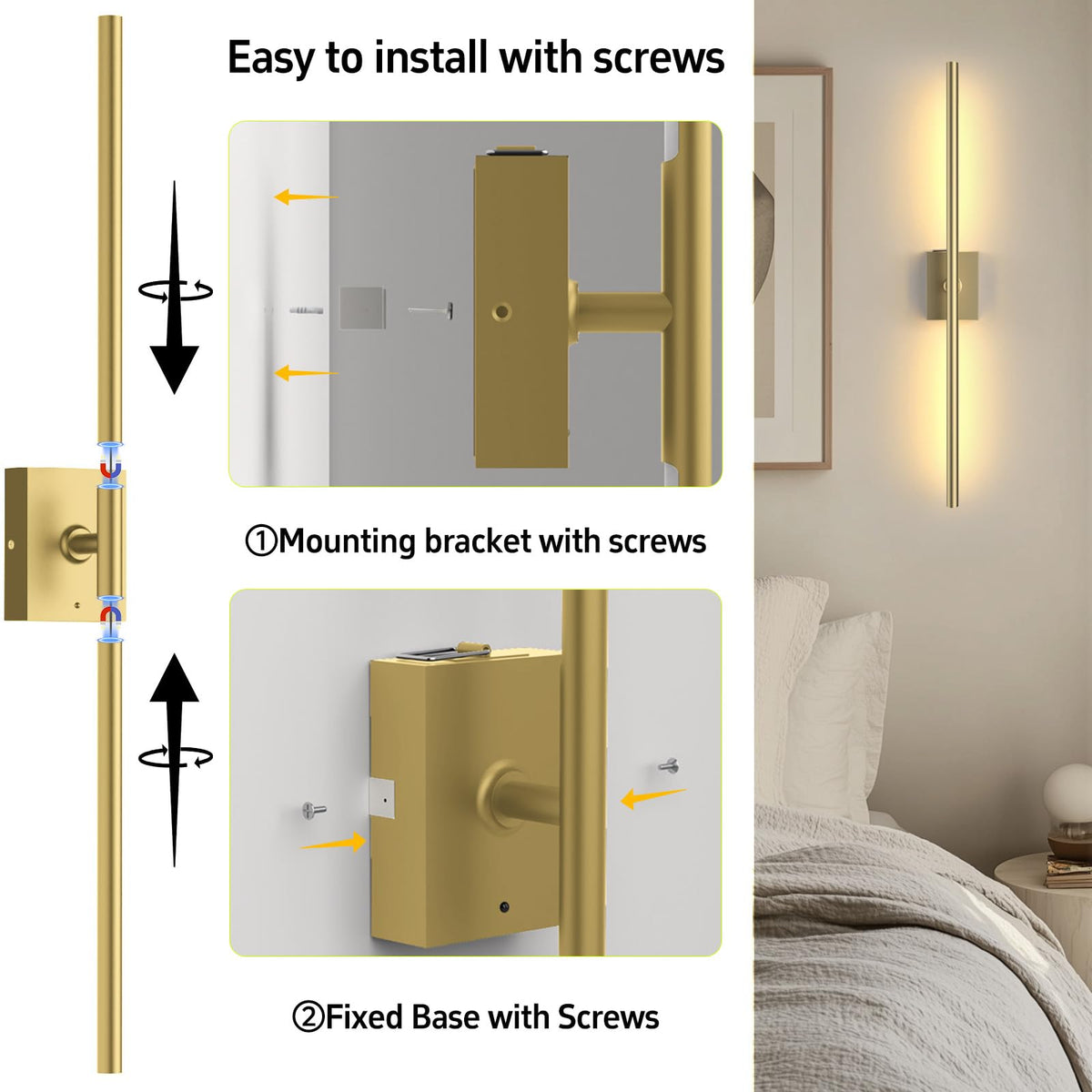 iThird bedroom lighting set creates cozy ambient space without wiring