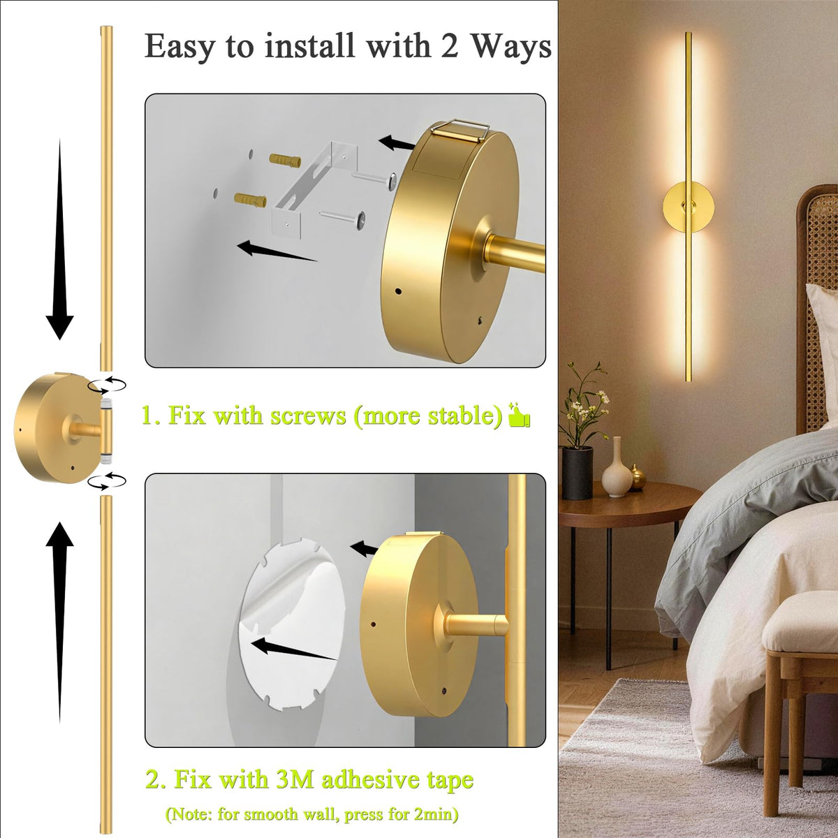iThird timer and memory function preserves your last lighting settings.