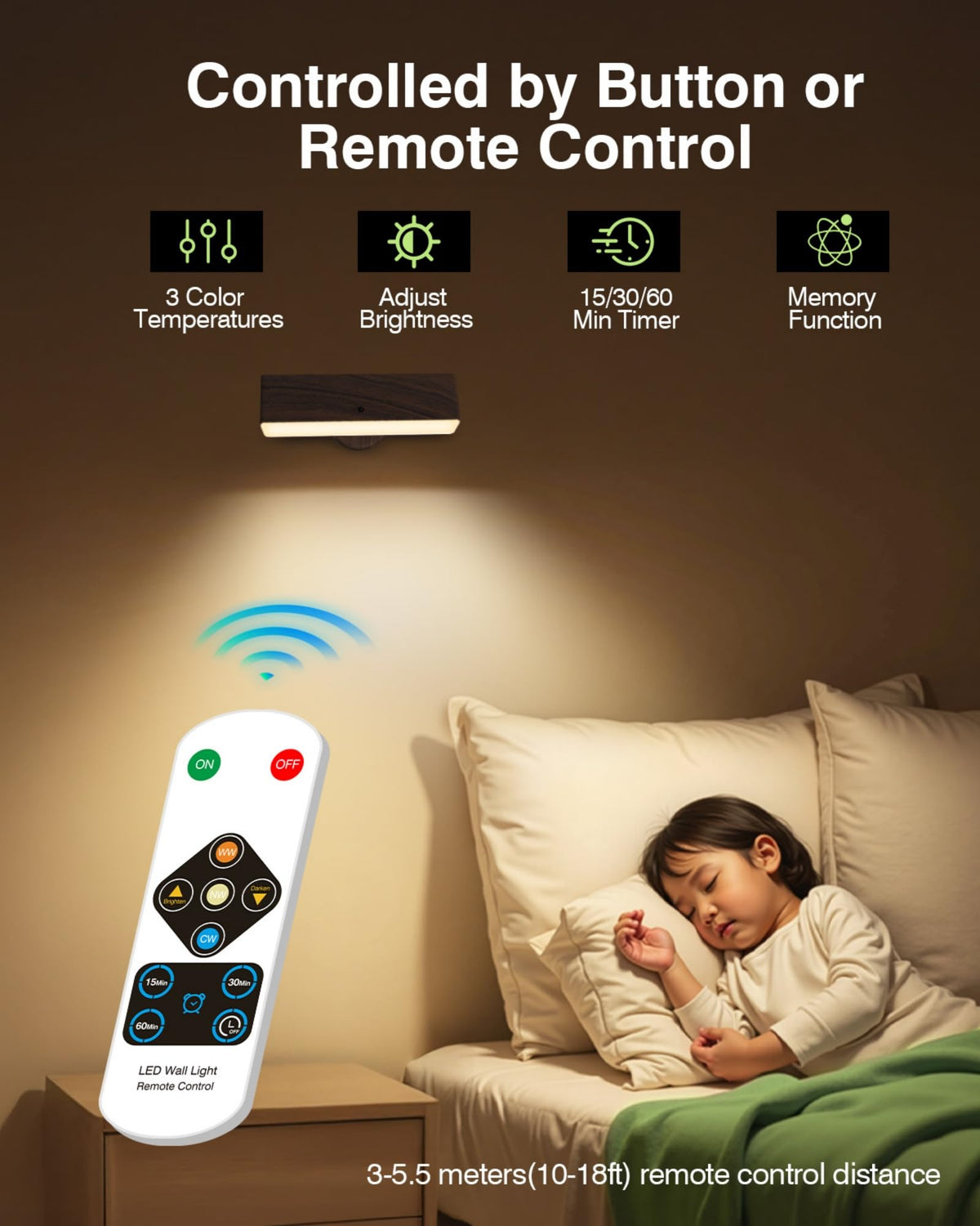 iThird bedside reading setup with warm to cool color temperatures for comfort.