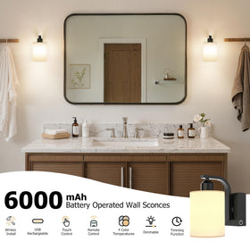 iThird wall sconce wireless installation view highlights quick setup without wiring