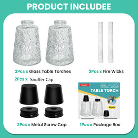ITISBLTN torch wicks provide steady flame for extended outdoor use.
