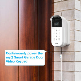 iTODOS continuous power supply keeps video keypad charged without battery changes.