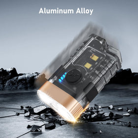 iToncs compact pocket clip flashlight is easy to carry.