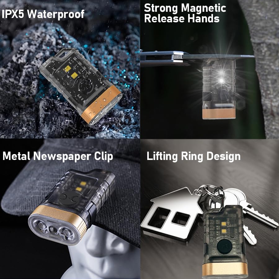 iToncs IPX5 waterproof aluminum body stands up to outdoor use.