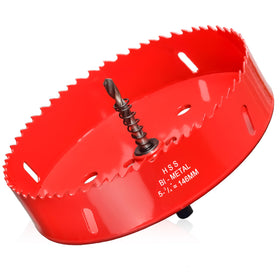 Itoolfirm 146mm hole saw with pilot bit for recessed light installation