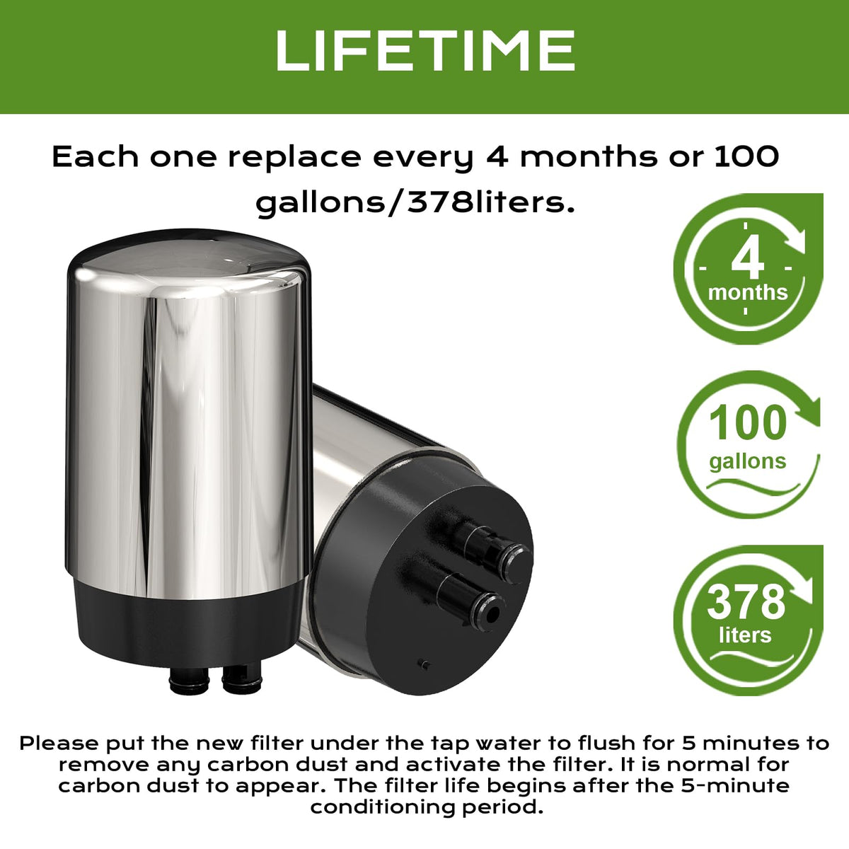 IT'S PURE EXPERT reduces chlorine for crisper water taste