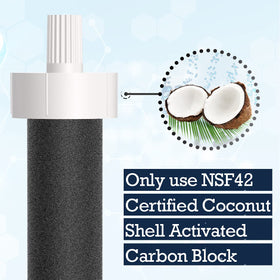 IT'S PURE EXPERT stainless steel bottle shows compatible filter option for sport bottles.