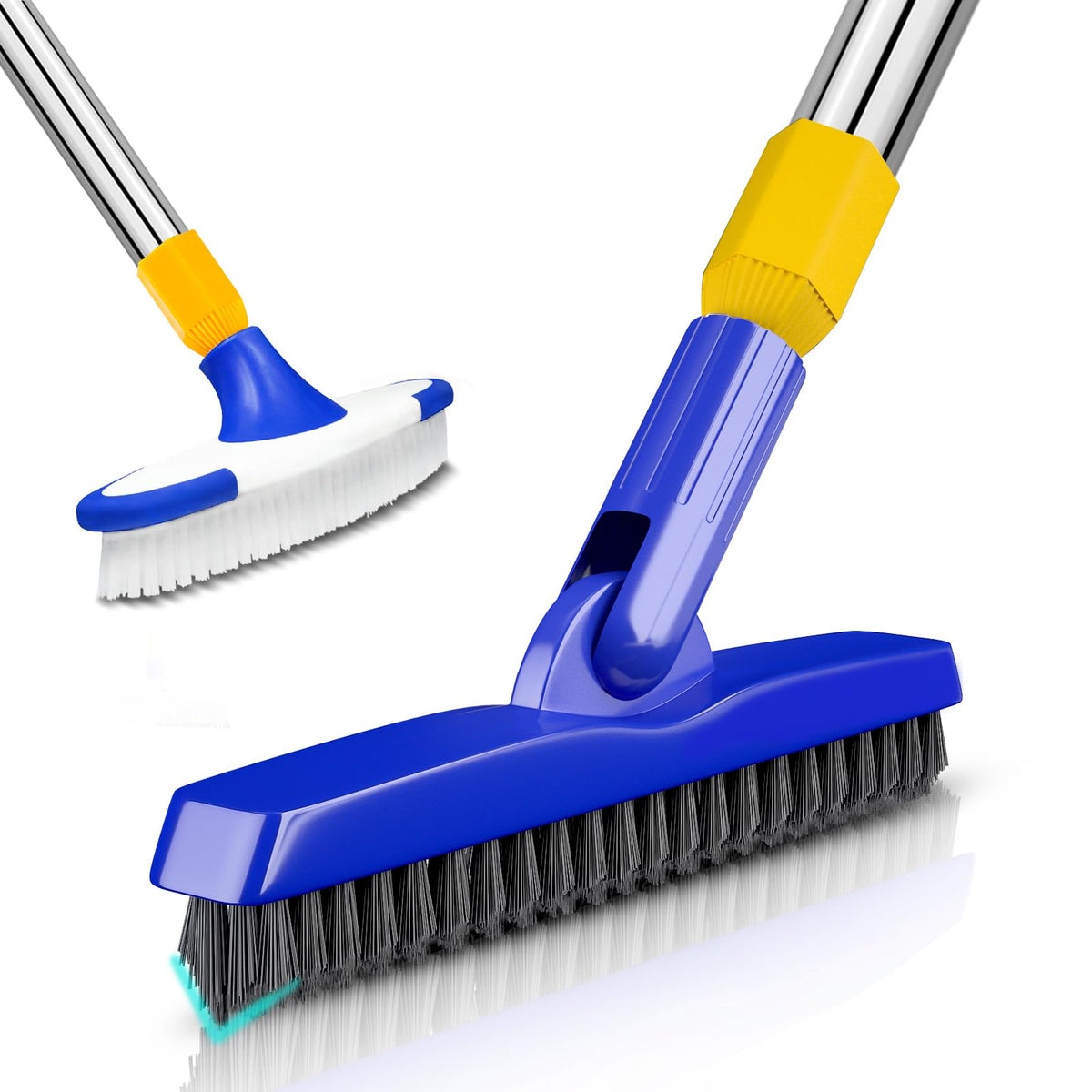 ITTAR floor scrub brush on tile surfaces for deep cleaning.