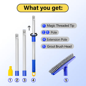 ITTAR grout brush handles tough grime with consistent performance.