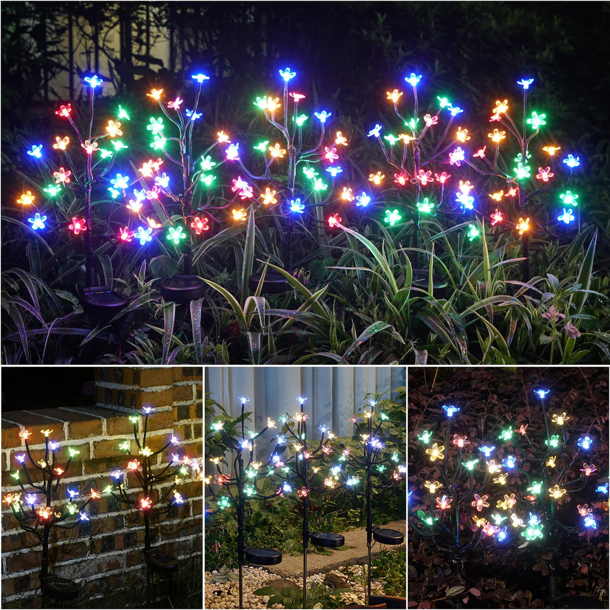 IUEECEN fairy lights at dusk create magical yard ambiance