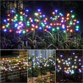 IUEECEN fairy lights at dusk create magical yard ambiance