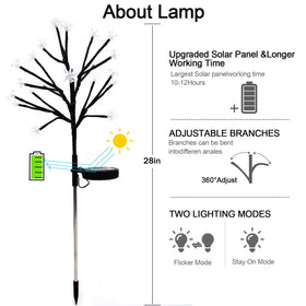 IUEECEN garden lights offer steady glow and twinkle