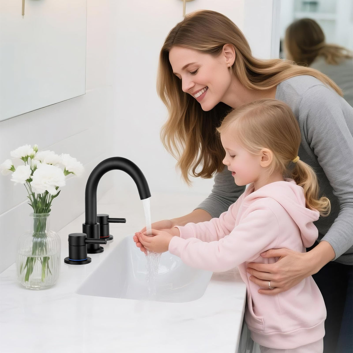 IUERASD 3-hole setup faucet designed for 6–12 inch spreads.