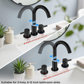 IUERASD 360° swivel spout allows flexible sink access.